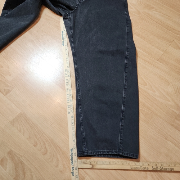 GAP Barrel Jeans Black High Rise Rigid Denim Women's Size 16 - Picture 10 of 16